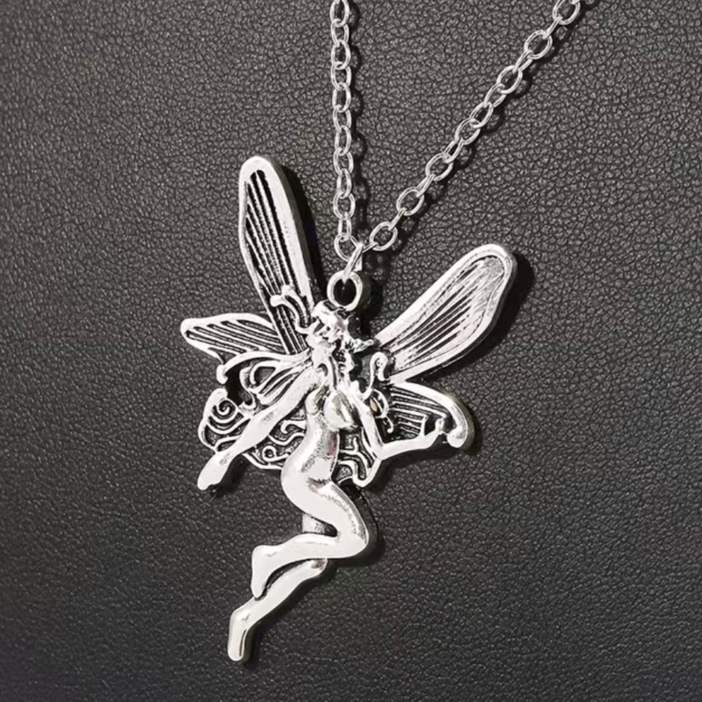 $2/$25 or 3/$35 NWOT Silver dangling fairy necklace - Picture 7 of 11